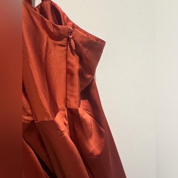 Skies Are Blue for Vada Winter Rust Slip Dress, Curvy - Picture 4 of 9